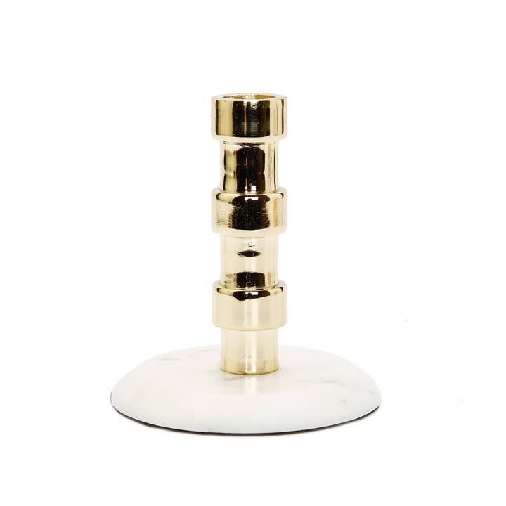 CLASSIC TOUCH DECOR INC. – wholesale Candle holder – Gold Taper Candle Holder On Marble Base