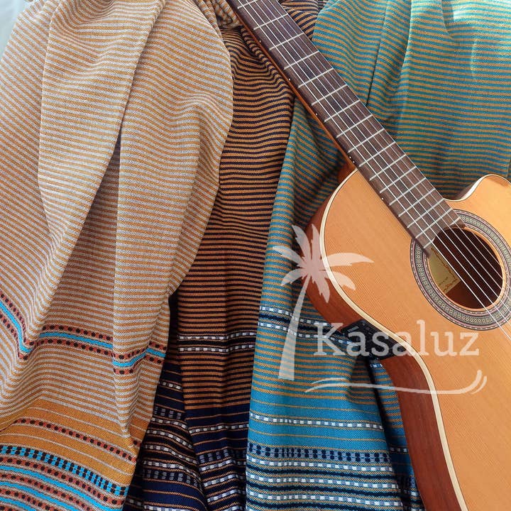 KASALUZ - Wholesale Beach Towel - Fouta Playa Gypsy Navy Blue 100% cotton2