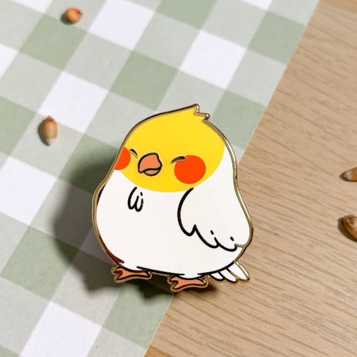 Cockatiel Enamel Pin for wholesale by izzoo