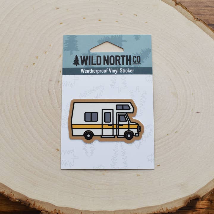 Wild North Co - Wholesale Sticker - Retro RV Sticker