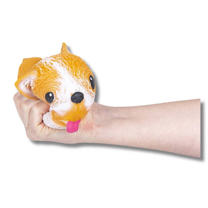 JSBlueRidge Toys – Großhandel Fidget Toy – Kinder – Puffy Hund Quetsch- & Dehnbares Fidget-Spielzeug für Kinder - Sortiert2