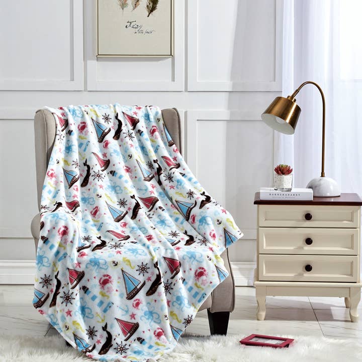 Infinite Basics - Wholesale Throw Blanket - Christmas Blanket Cozy Festive Holiday Throw Blanket 50" x 60"7