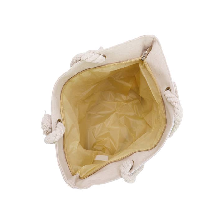 Cap Zone – wholesale Tote bag – Women's – Unicorn And Mermaid Zippered Canvas Tote Bag8