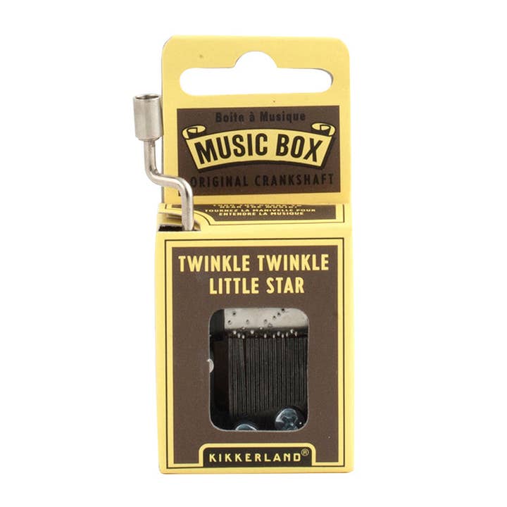 Kikkerland Design Inc - Wholesale Music Box - Kids & Baby - Twinkle Twinkle Little Star Crank Music Box