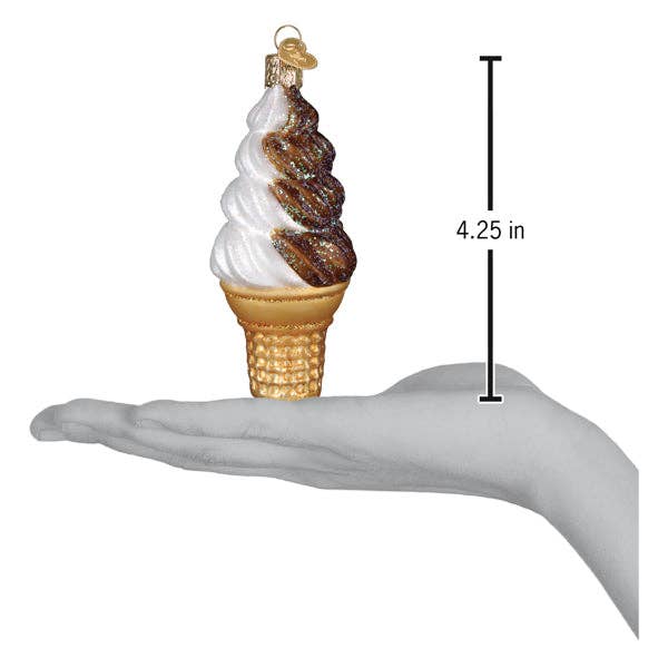 Old World Christmas - Wholesale Ornament - Chocolate Swirl Soft Serve Ornament4