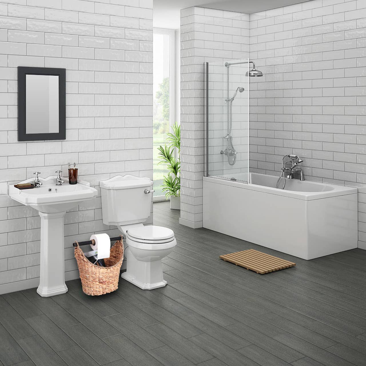 Quickway Imports - Wholesale Toilet Paper Holder - Rustic Toilet Paper Holder - Magazine Basket1