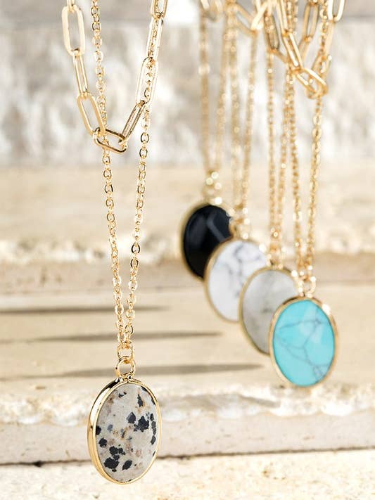 Collier pendentif en pierre naturelle pour la vente par Shop Neighbors