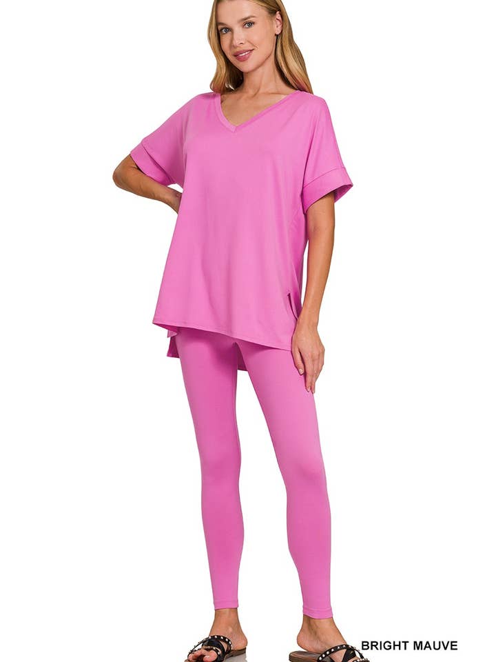 Vanilla Monkey - Wholesale Lounge Set - Women's - Brushed Dty Microfiber Loungewear Set11