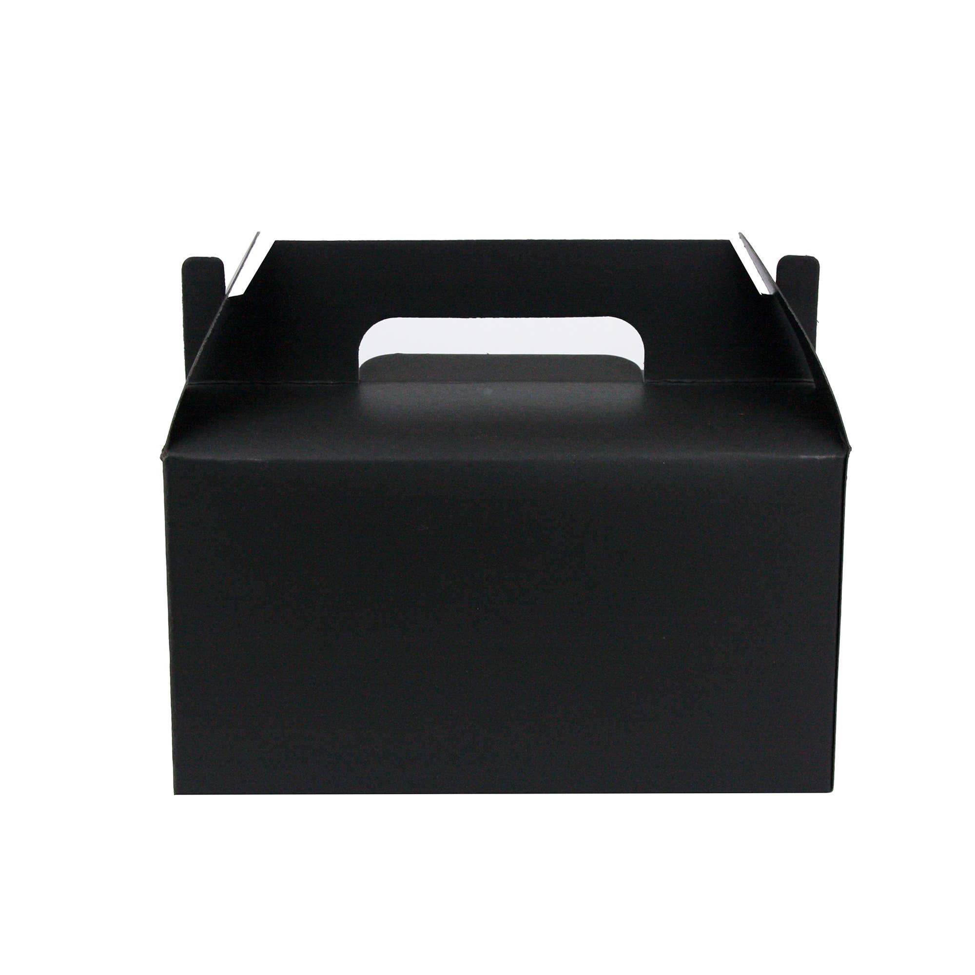 Emartbuy – wholesale Gift box – Pack of 12 Black Kraft Box Bag with Clear Window & Handle3