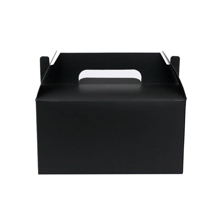 Emartbuy – wholesale Gift box – Pack of 12 Black Kraft Box Bag with Clear Window & Handle3