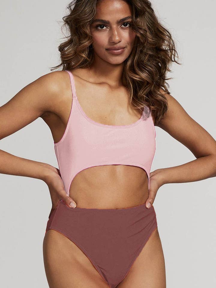 Cut out one piece swimsuit for wholesale by Miss Sparkling