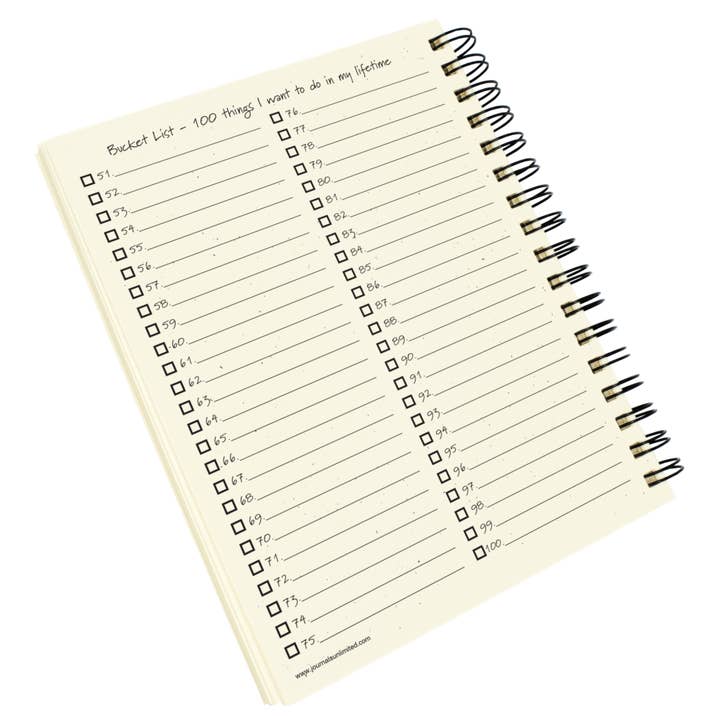 Journals Unlimited - Wholesale Journal/Diary - Bucket List Journal (Color)3