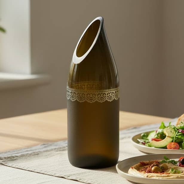 Opcyklet Glas Blonde Kande / Vase for engroshandel hos Dandarah