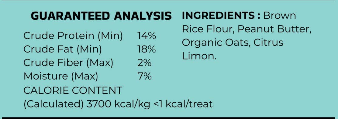 R&B Dog Bakery - Wholesale Pet Treats - Dog - Peanut Butter Oatmeal Dog Training Treats3