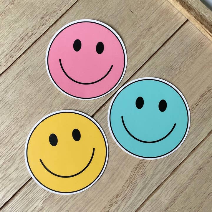Smiley Sticker for wholesale by Created to Heal