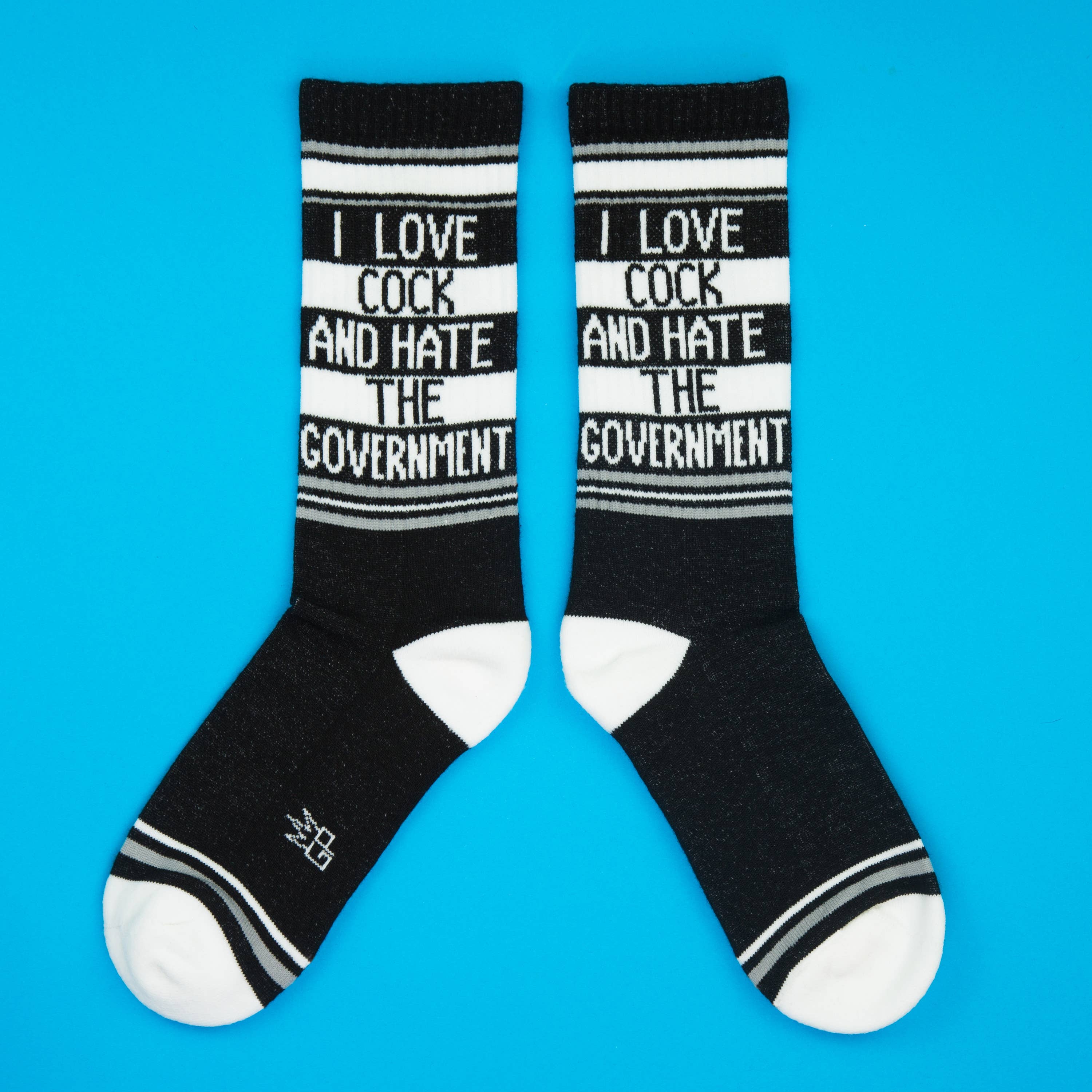 Gumball Poodle - Wholesale Socks - Unisex - I Love Cock And Hate The Government Gym Crew Socks4