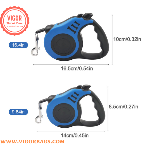 VIGOR - Wholesale Pet Leash - Dog - Automatic Telescopic Tractor Retractable Dog & Dog Adjustabl5