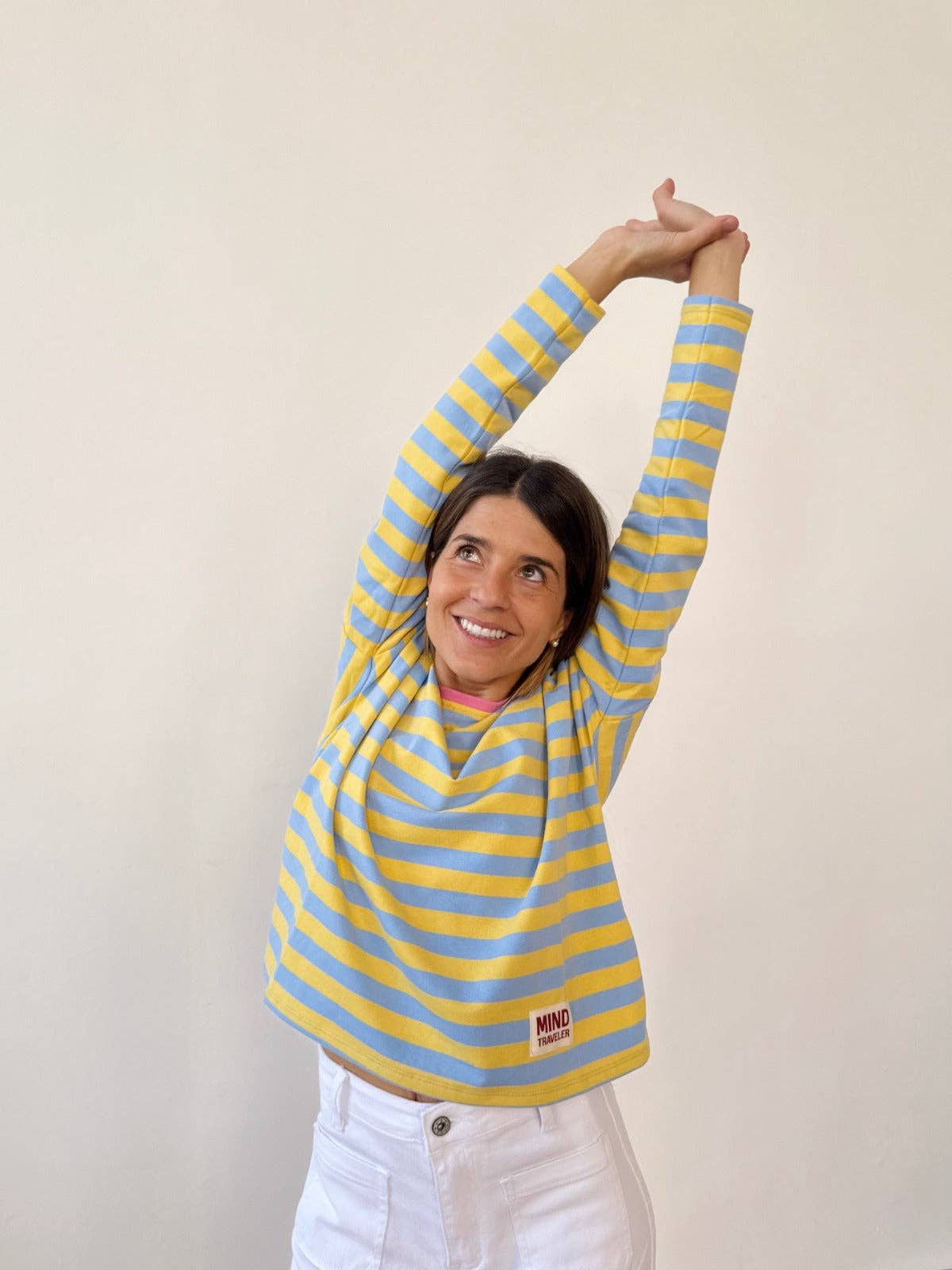 MindTraveler – T-shirt – Mulher por atacado – Camisola Núria Azul Céu3