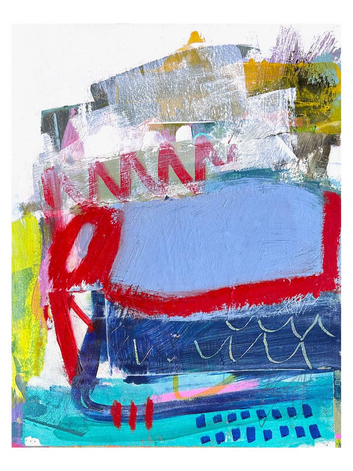 Pooldäck abstrakt konsttryck för wholesale av Valerie Dumas Art