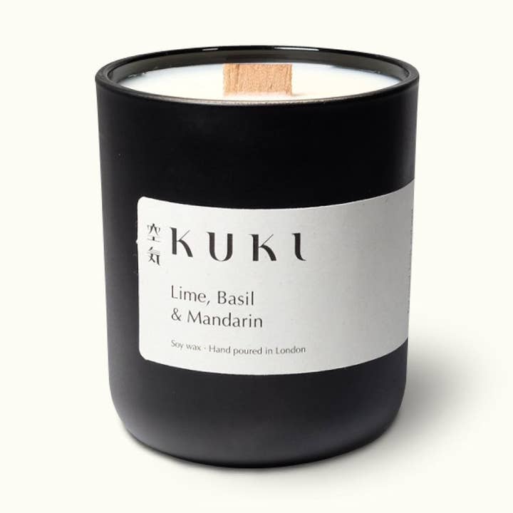 Lime, Basil & Mandarin for wholesale by Kuki Candles