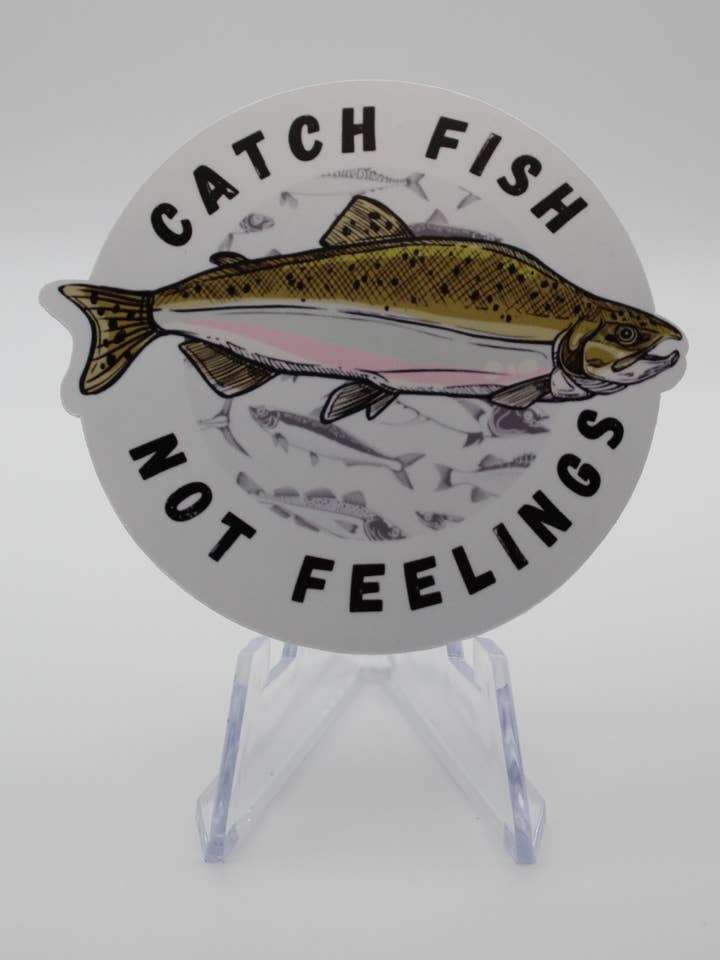 Fishing sticker for wholesale by Harlo stickers