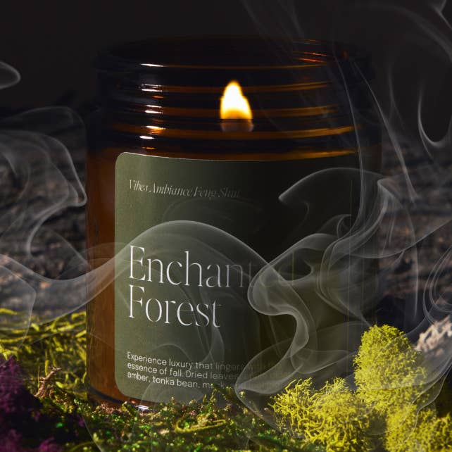 Enchanted Forest: Oakmoss | Smokey Vanilla | Amber for wholesale by Vibes Af Candles