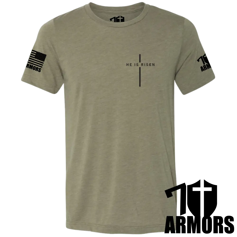 7 ARMORS APPAREL - Wholesale Screen Printed T-Shirt - Men's - HE IS RISEN T-SHIRT7