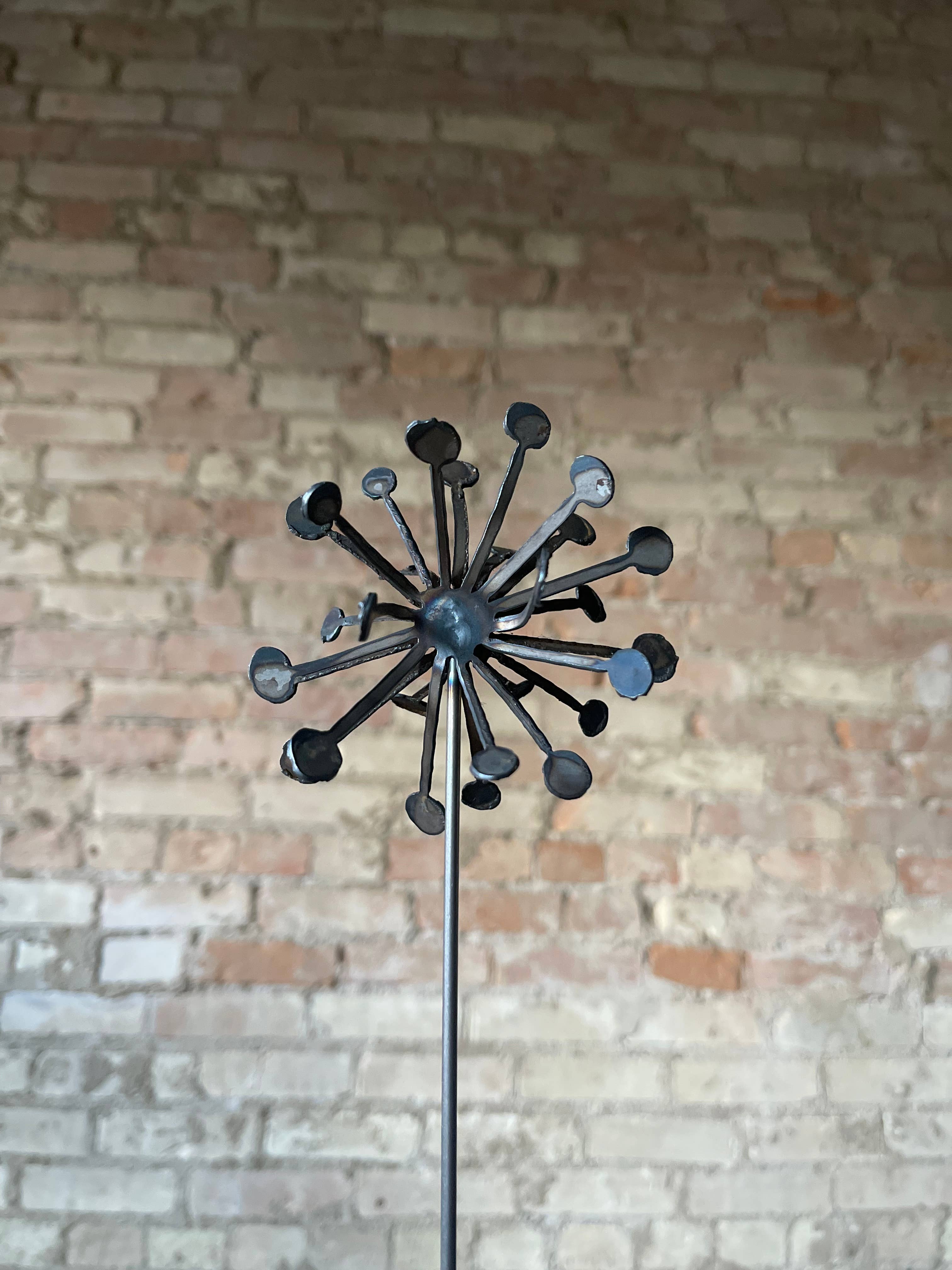608 The Factory - Wholesale Outdoor Ornament/Decor - 3D Metal Dandelion Wish Flower Set of 24 Flowers4