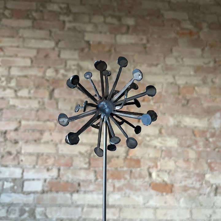 608 The Factory - Wholesale Outdoor Ornament/Decor - 3D Metal Dandelion Wish Flower Set of 24 Flowers4