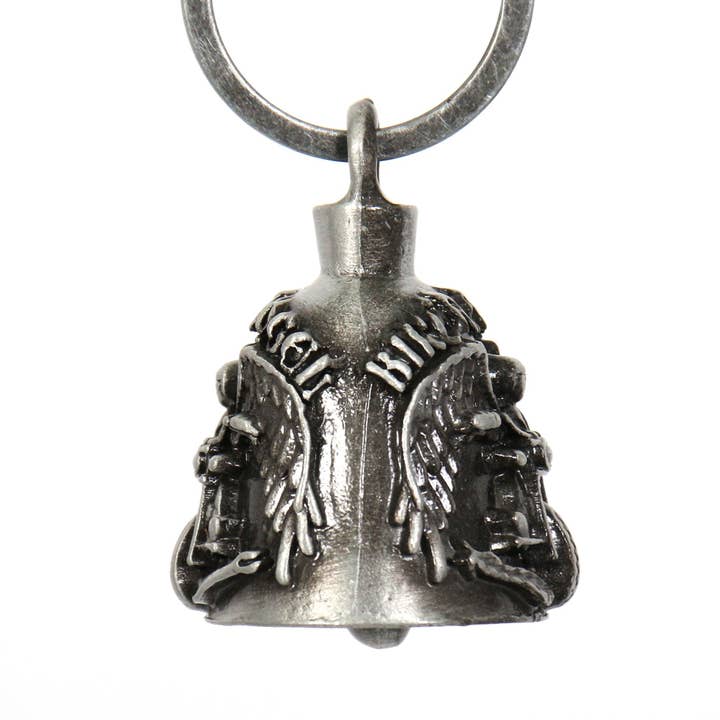 SILVER Hot Leathers Biker Angel Riding Bell BEM1025 for wholesale on Faire