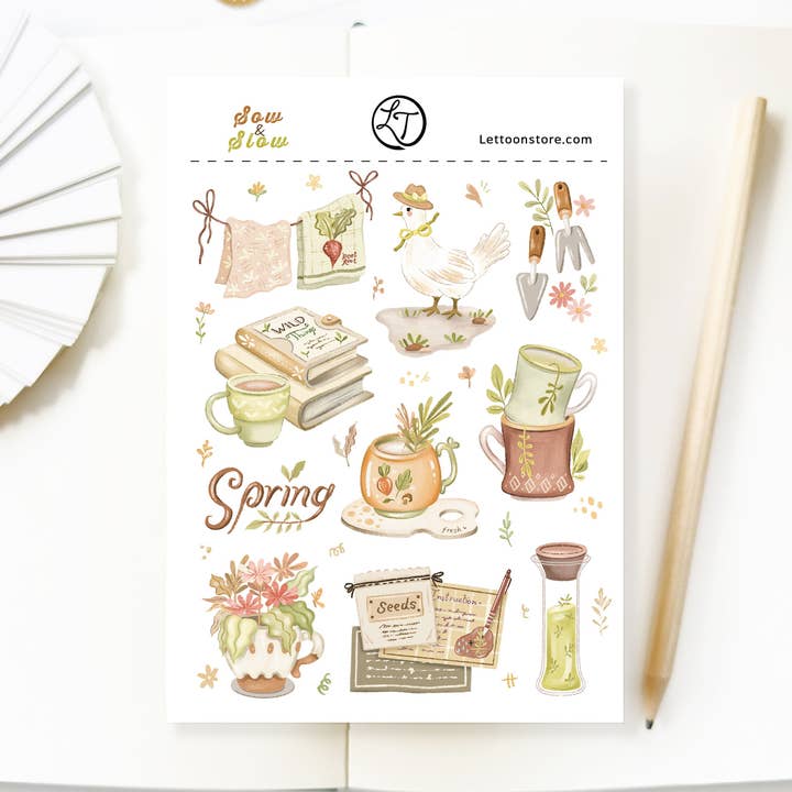 Klistermärkesark - Så & Långsam för wholesale av Lettoon