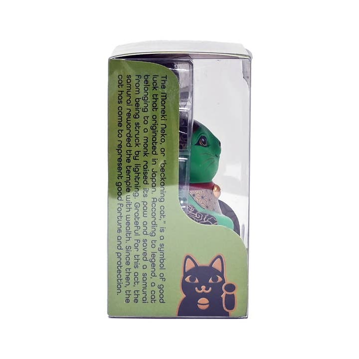 Urban Tokyo - Wholesale Decorative Figurine - 3.25"H Happineko Figurine Green Achievement (1/36)4