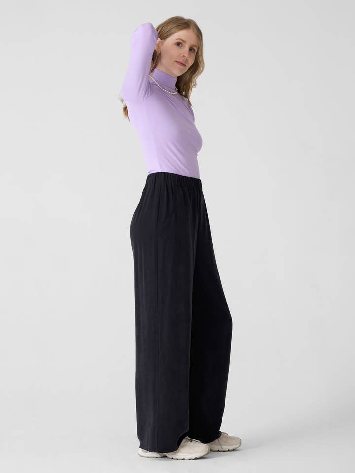 VALERIE C. – wholesale Stickad topp - Dam – Klassisk Turtleneck - lila