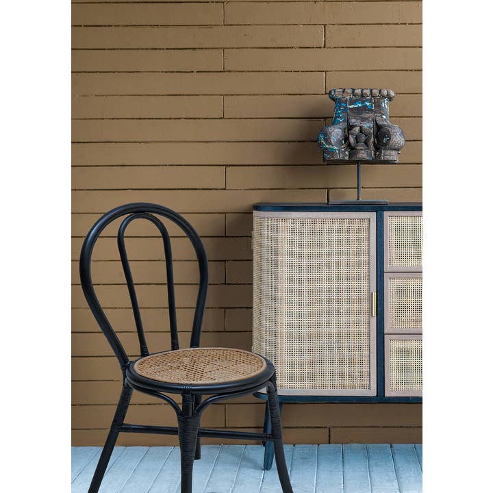 A&B Home Group Inc. - Wholesale Chair - 15.5x20.5x35.5" Black Rattan Bentwood Chair with Woven Seat3