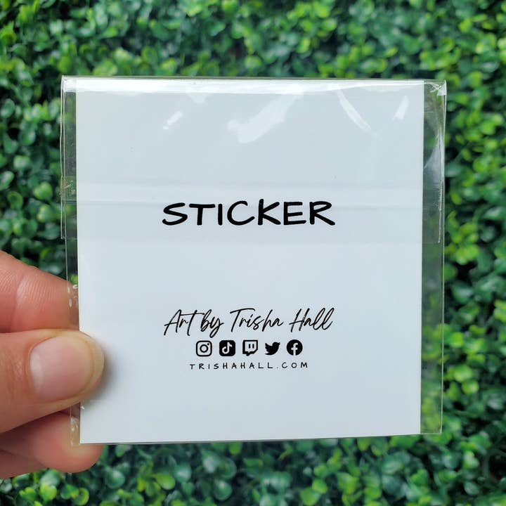 Art by Trisha Hall - Wholesale Sticker - Bearded Dragon Sticker3