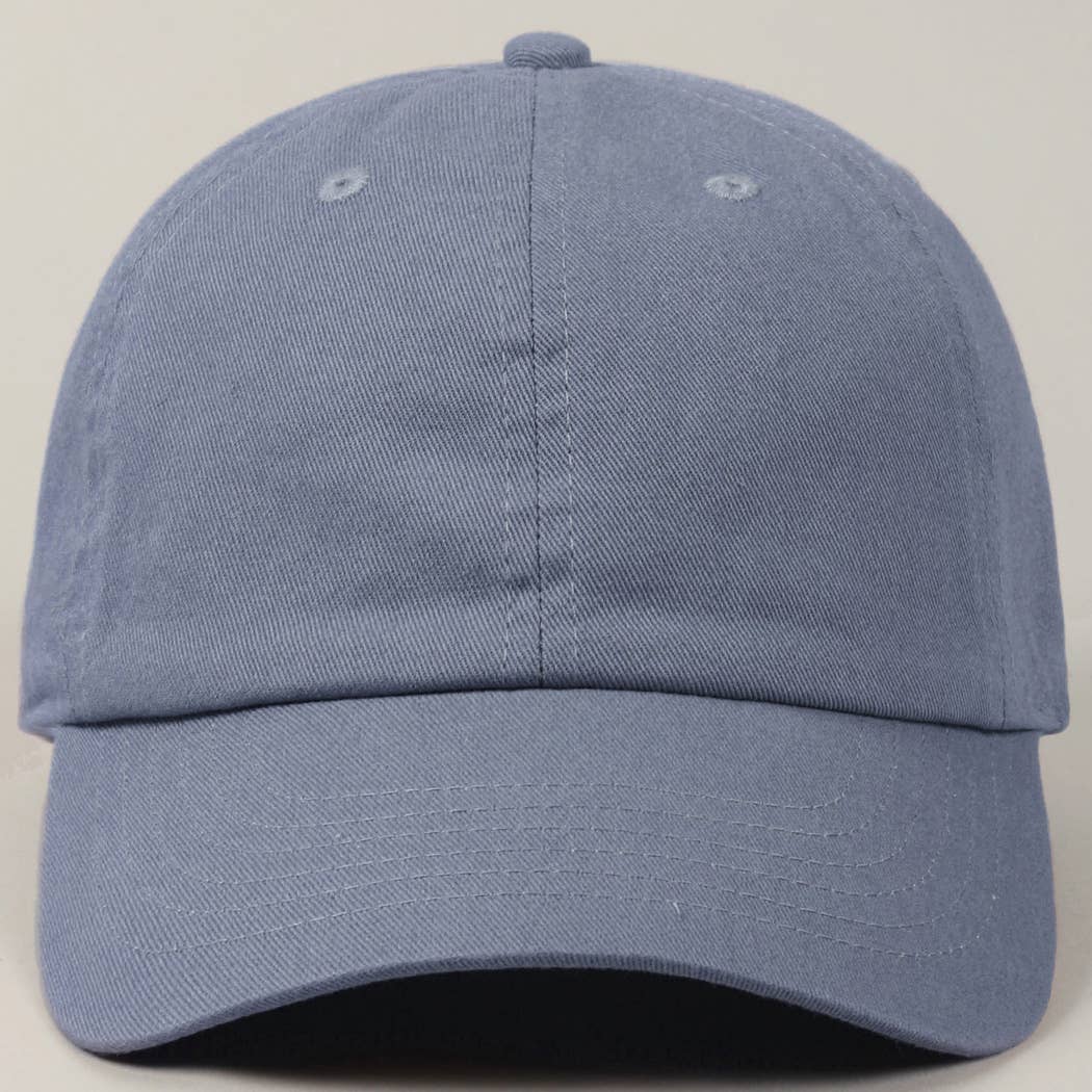 Fashion City - Wholesale Baseball Cap - Unisex - Stone Washed Cotton Solid Color Baseball Cap0