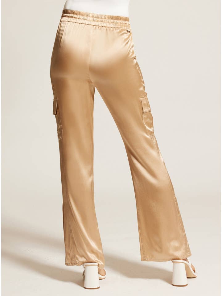 SILK WIDE LEG PANT GOLD TRIMS for wholesale on Faire