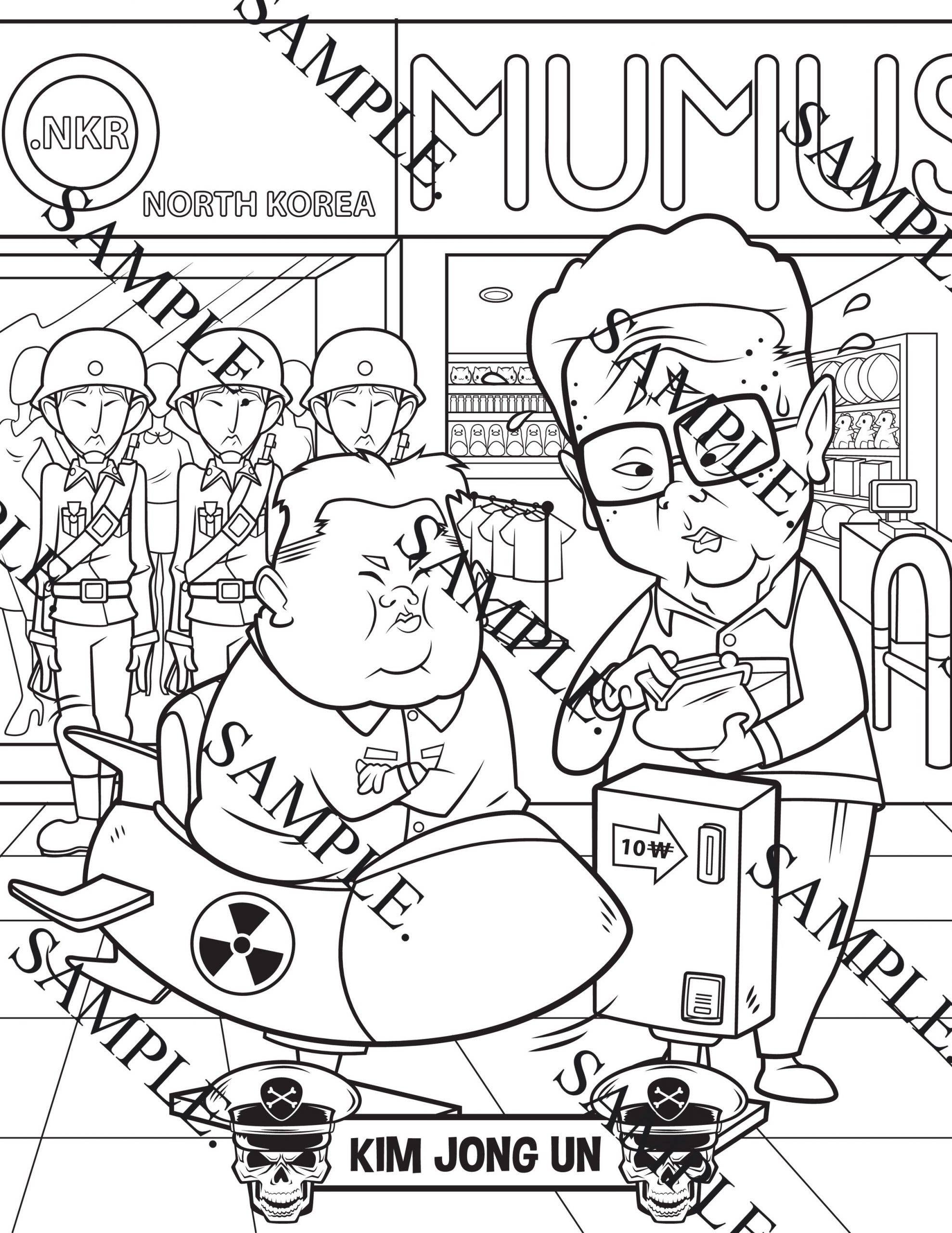 MilkToast Brands – Engroshandel Malebog - Voksen – Glade lille diktatorer malebog1