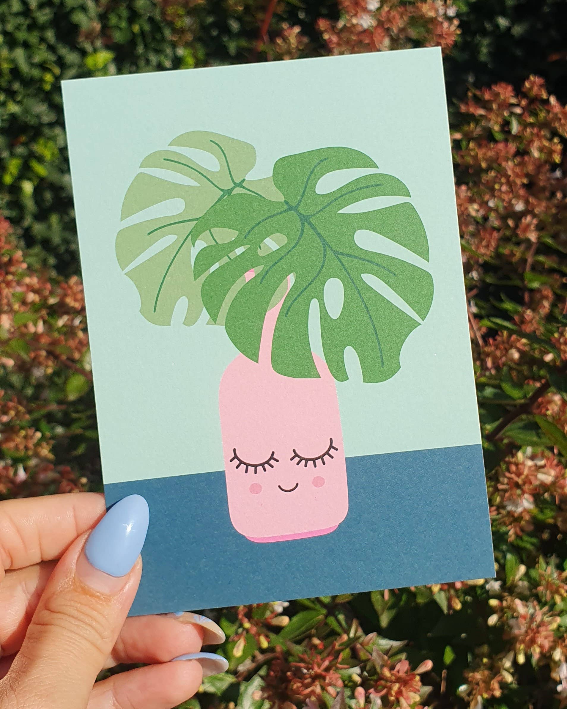 Studio Inktvis - Wholesale Postcard - Postcard Monstera plant2