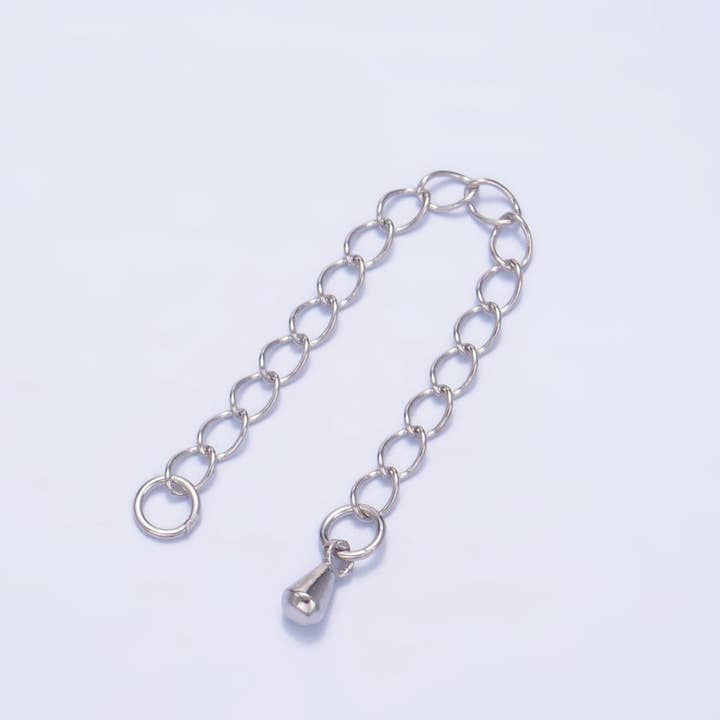 Aim Eternal - Wholesale Extender Chain - Sterling Silver S925 2.5 Inch Cable Chain Extender Minimalist Extender | SL-513