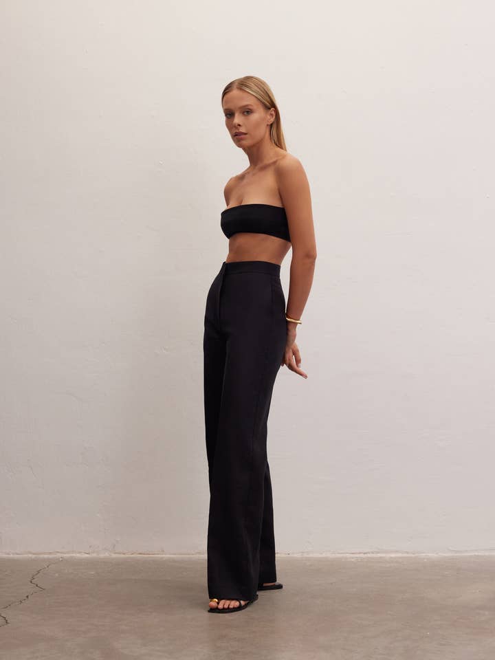 Le Cle - Wholesale Pants – Women's - Nyx Pants | High-Waisted Linen Trousers10