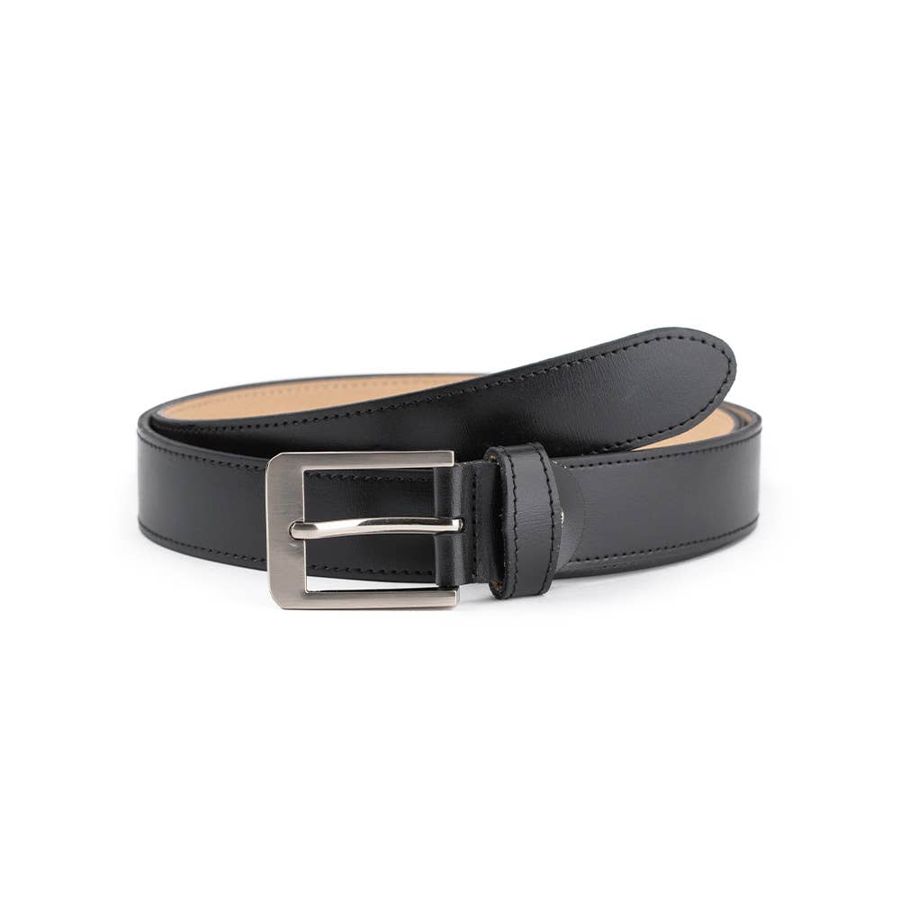 VALTICO - Wholesale Belt - Women's - 100% leather belt with stitching and nickel buckle0