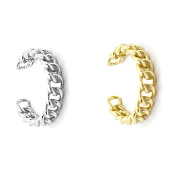 KIKICHIC - Wholesale Cuff/Wrap Earrings - Small Curb Chain Ear Cuff2