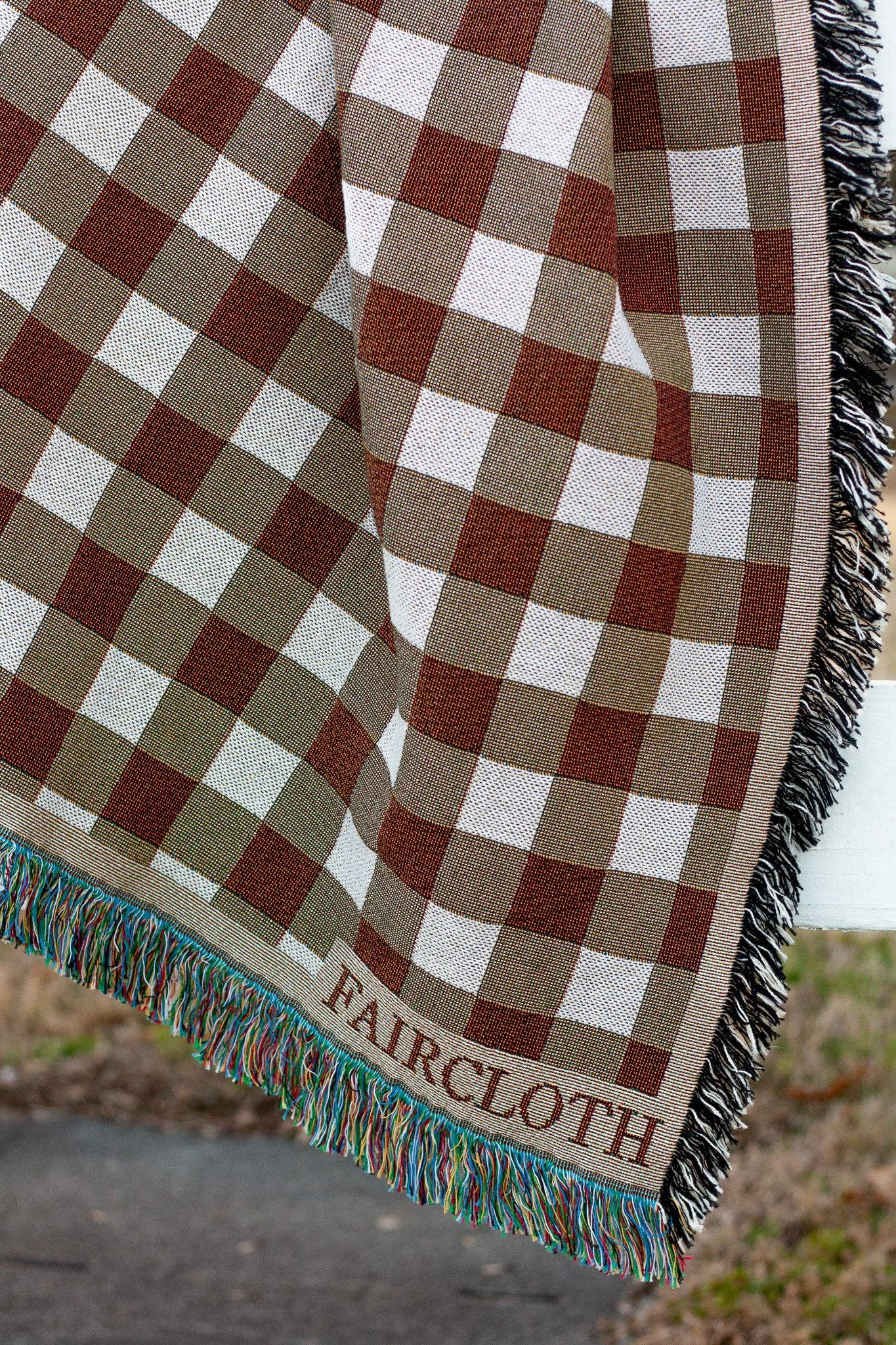 Faircloth - Wholesale Throw Blanket - Fall Gingham Blanket2