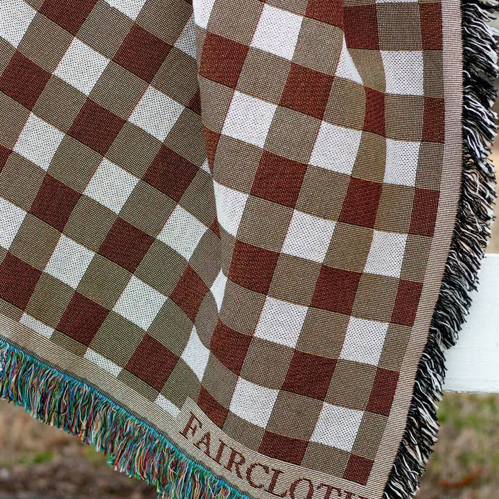 Faircloth - Wholesale Throw Blanket - Fall Gingham Blanket2