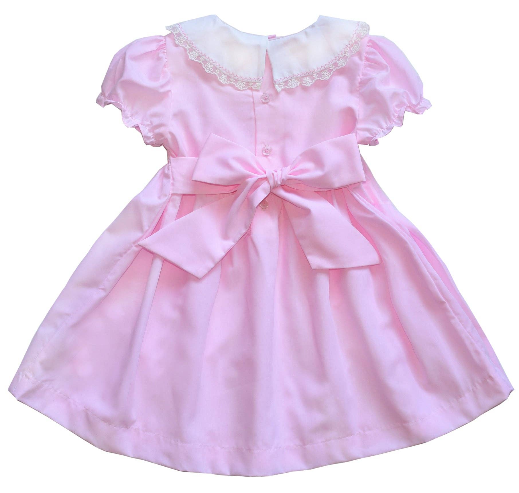 PHLONA - Wholesale Dress - Kids - Pink Hand Smocked Girls Liberty Dress |  Portrait Dress | Beach Wedding Dress | Twirl Dress | Spring Dress | Ruffle Dress4