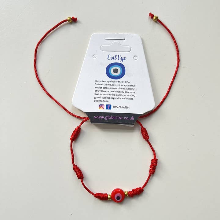 Braccialetto intrecciato con filo a sette nodi malocchio per la vendita all'ingrosso da parte di VIE