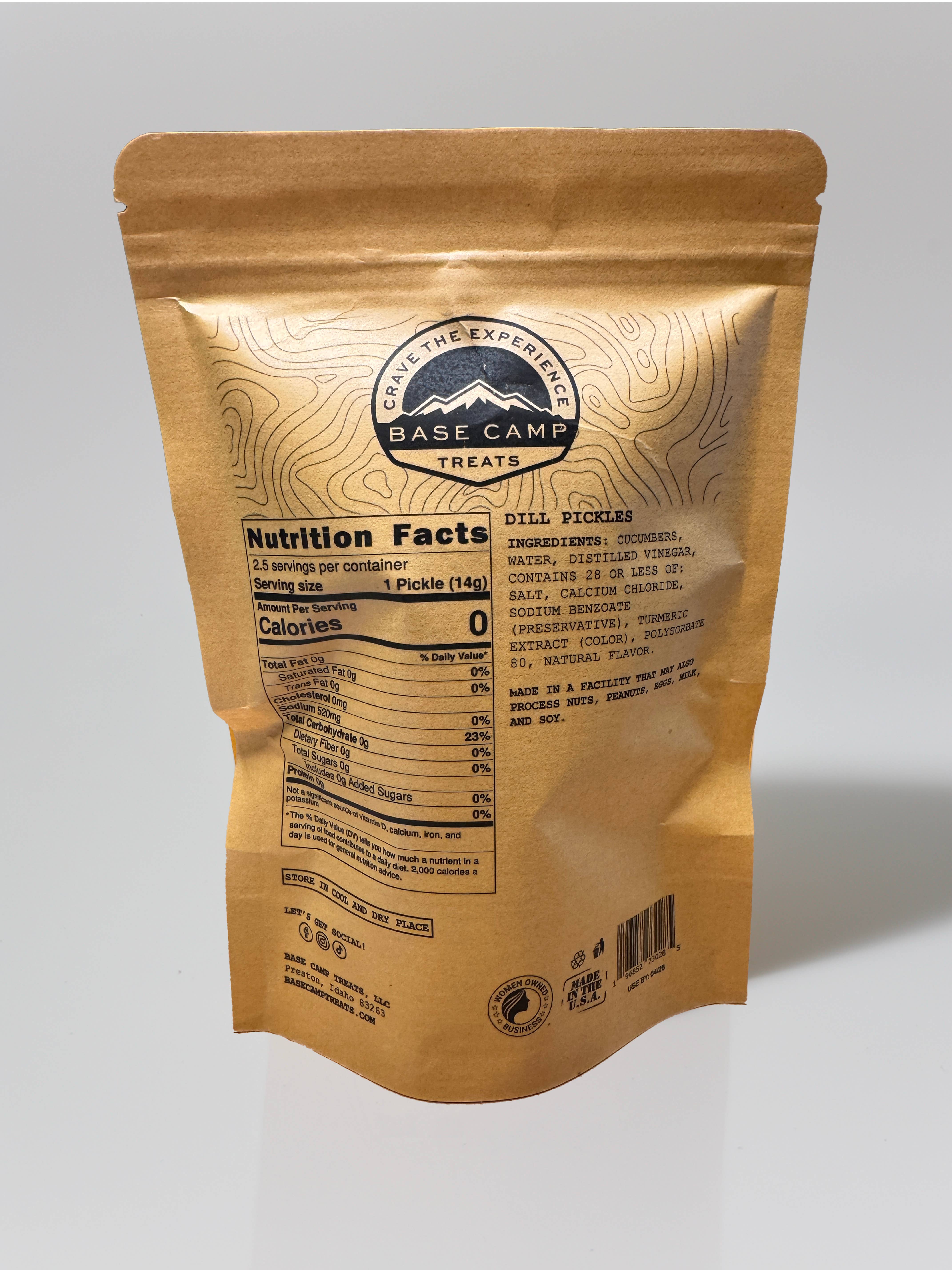 Base Camp Treats - Wholesale Dried/Dehydrated Fruit - Freeze Dried Dill Pickles1