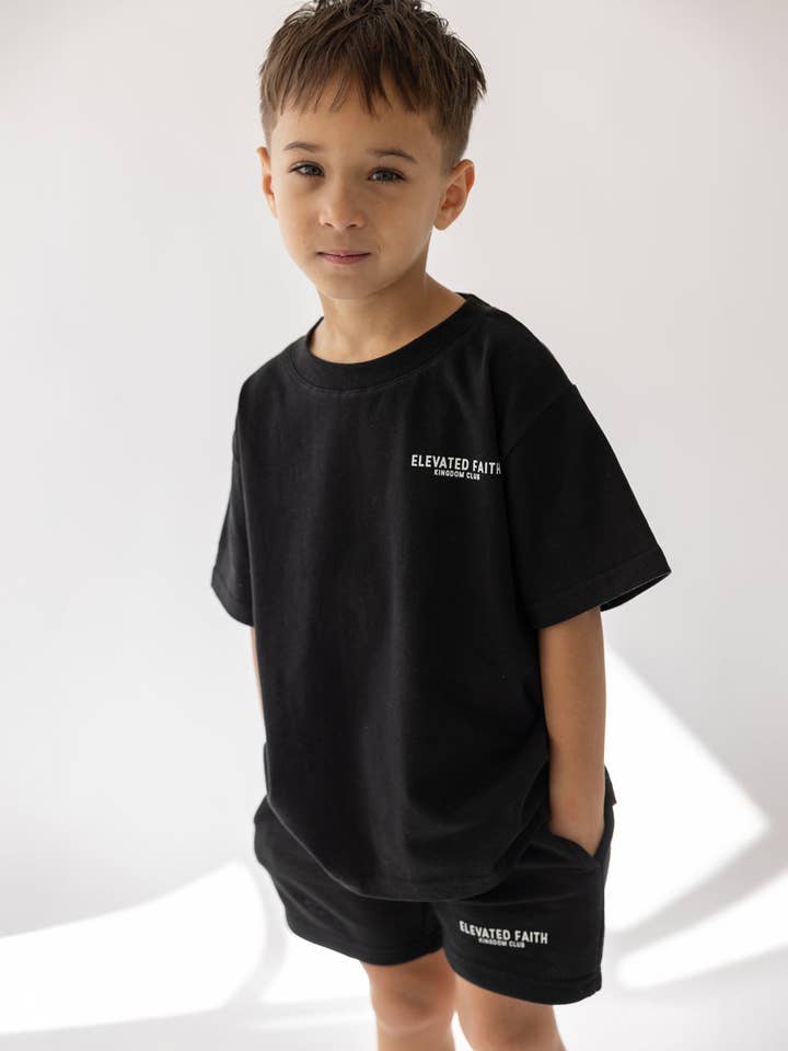 T-shirt Enfant Noir Kingdom Club pour la vente par Elevated Faith