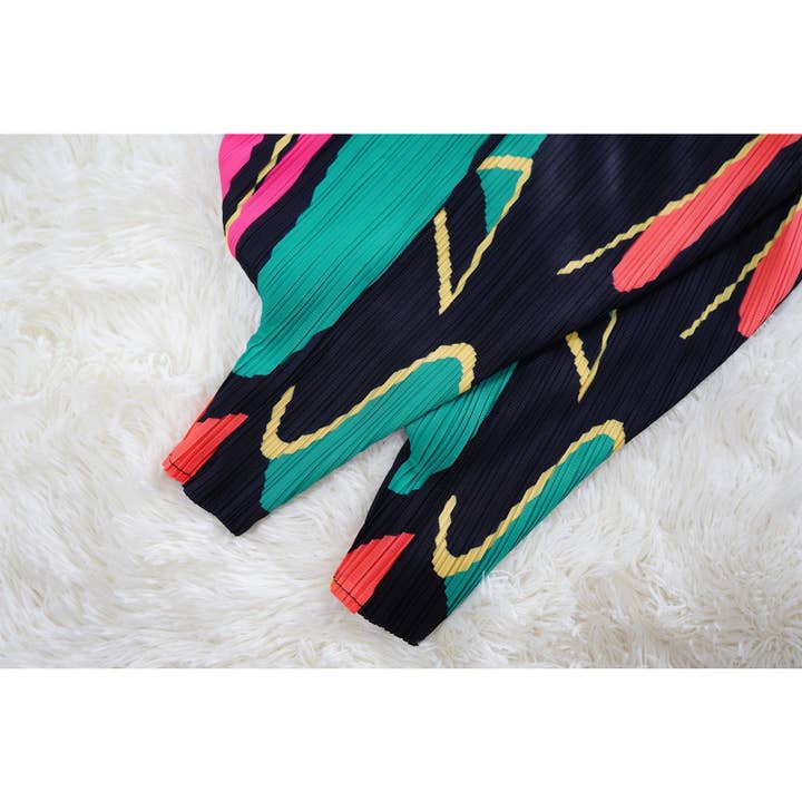 DORCAS - Wholesale Dress - Women's - PLUS FREE SIZE MULTI COLOR MIDI DRESS